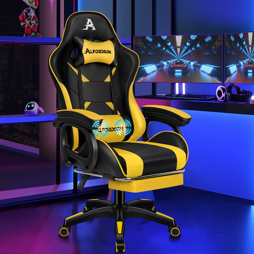 Merax gaming discount chair with footrest